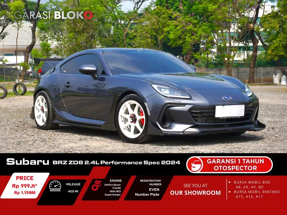 Odo 600 perak - Subaru BRZ ZD8 2.4L Performance Spec 2023/2024