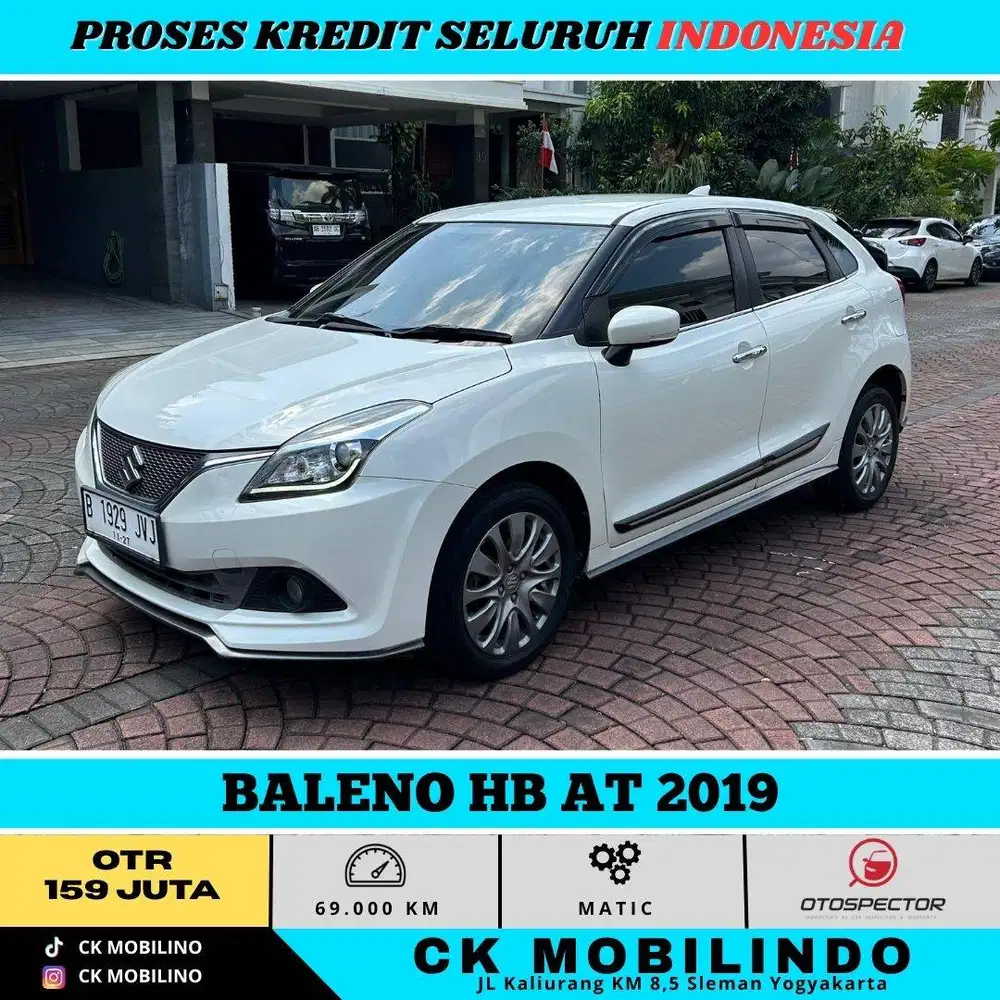 BALENO HB AT 2019 Orisinil km rendah bs kredit