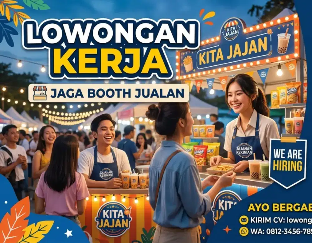 KAMI MENCARI TIM

UNTUK BOOTH KULINER!