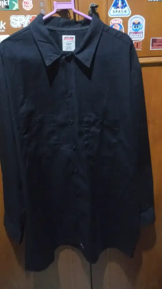 Kemeja Hitam Dickies Bigsize