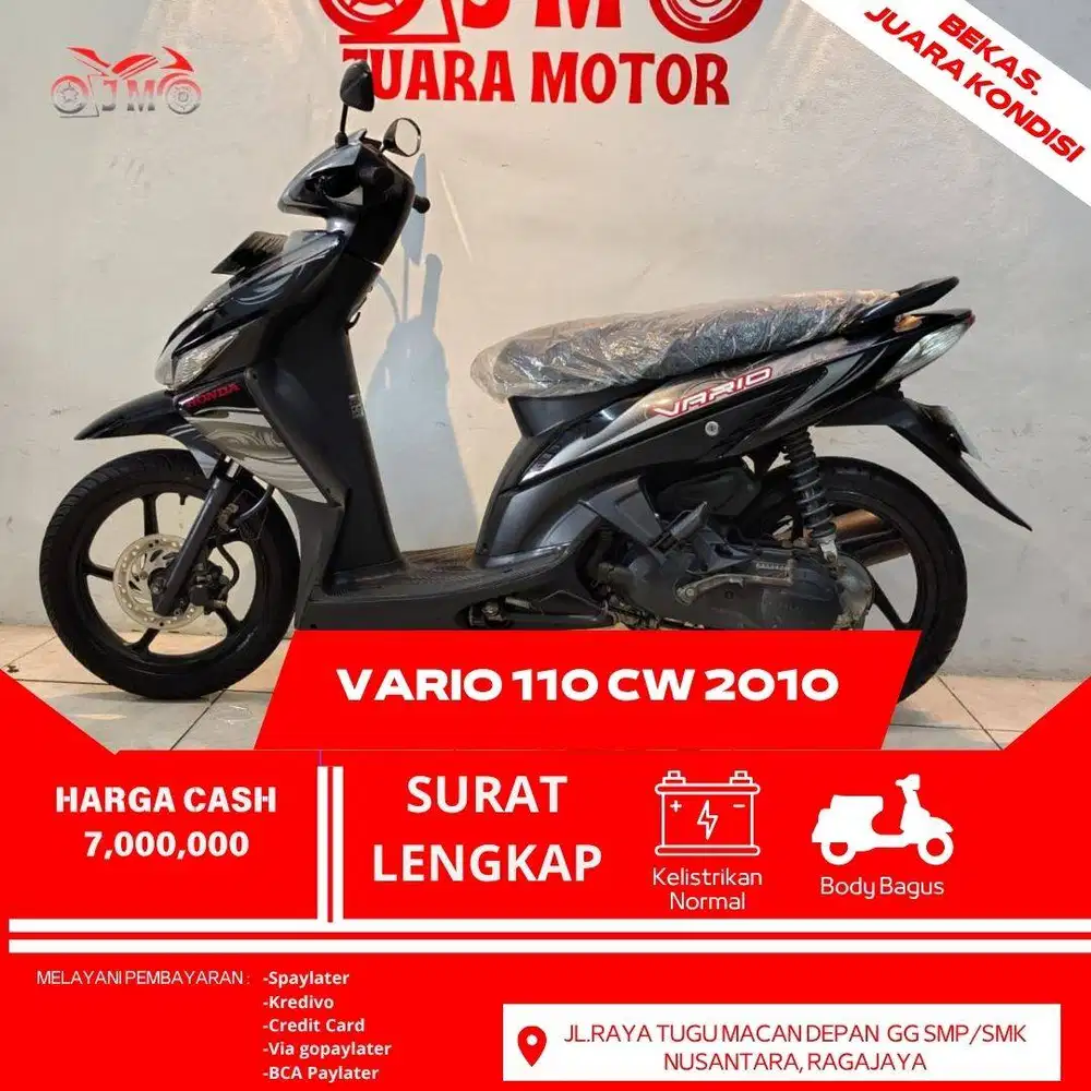VARIO 110 CW 2010 SURAT LENGKAP MESIN HALUS DAN SIAP PAKAI NO PR
