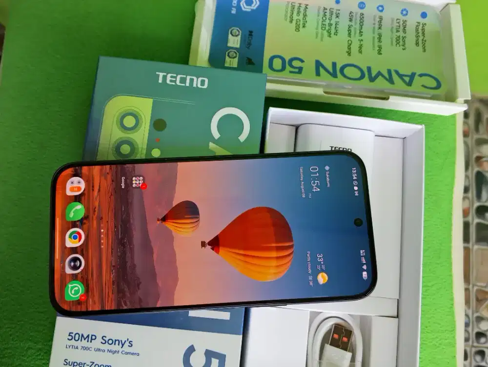 Tecno Camon 50 8/256 baru 2 hari pake