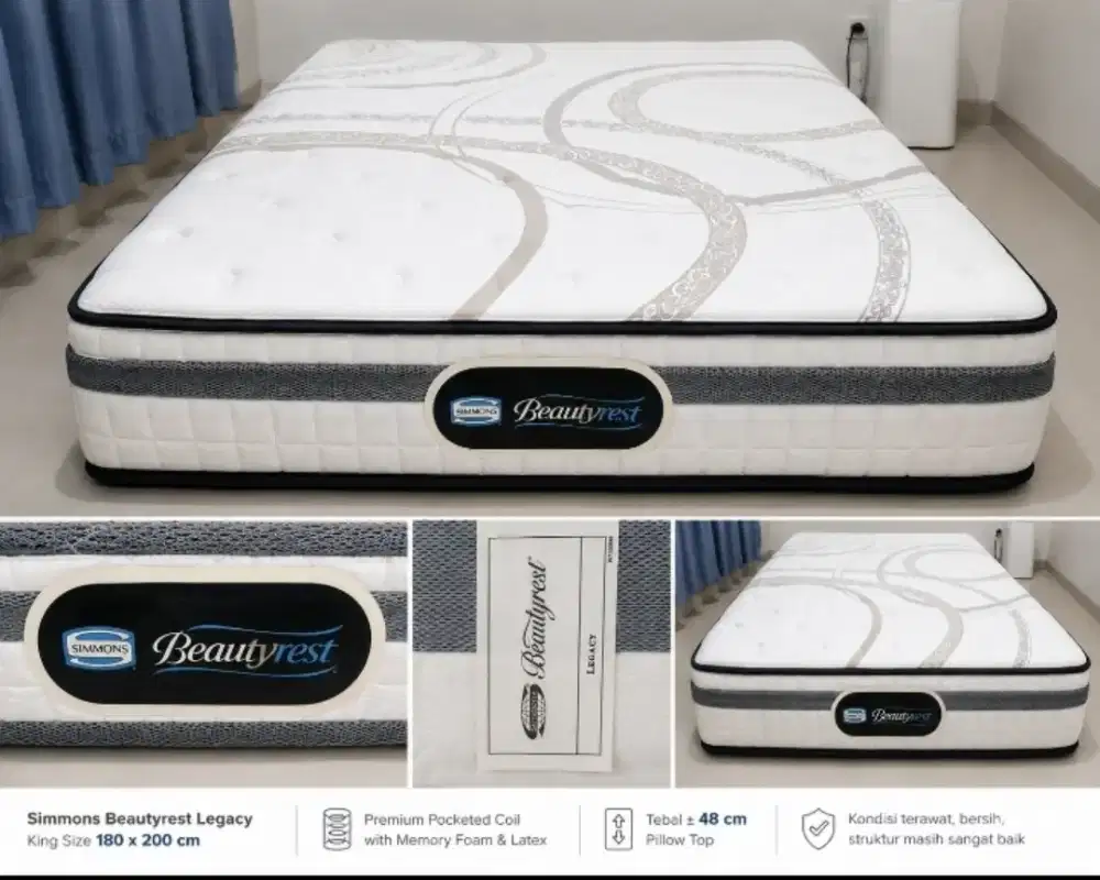 Kasur Premium Simmons 180x200 Beautyrest Legacy