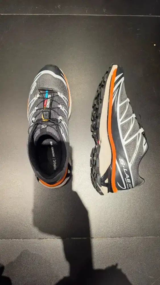 Salomon XT6 Pewter Black Turmeric UK 43 2 kali pakai