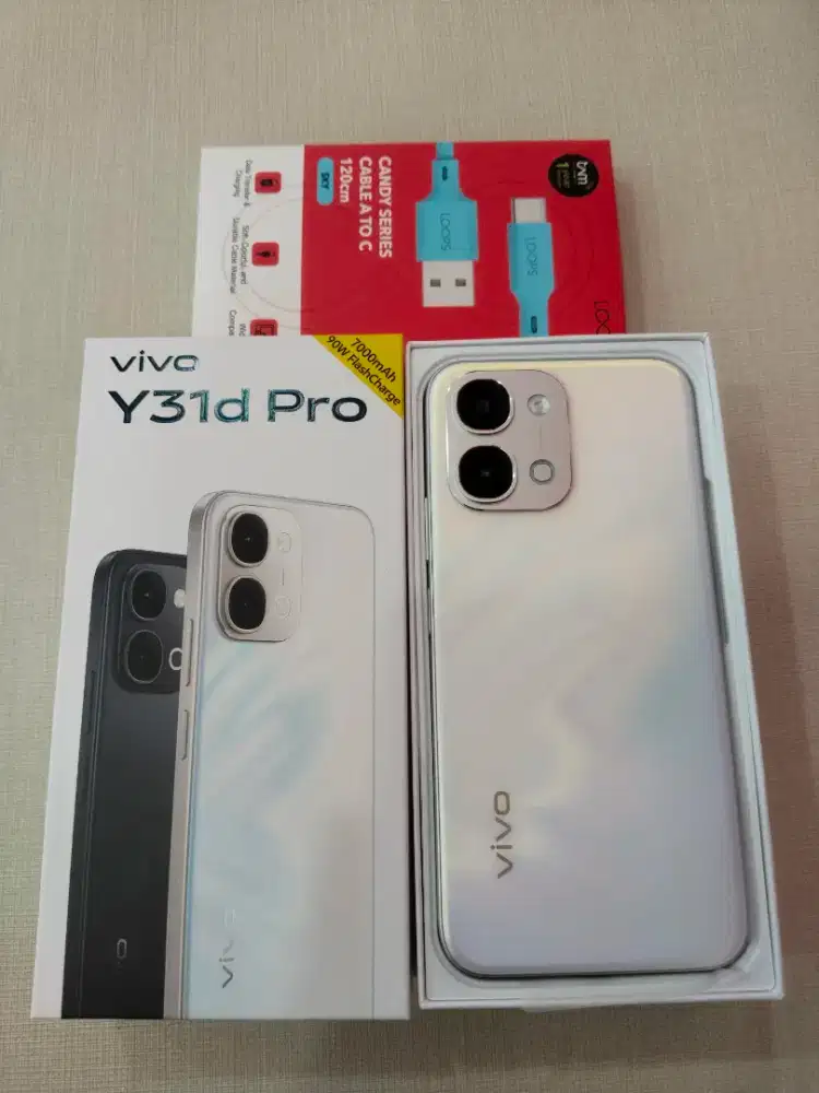 Y31dPro + case, antigores, kuota cuma modal KTP aja!
