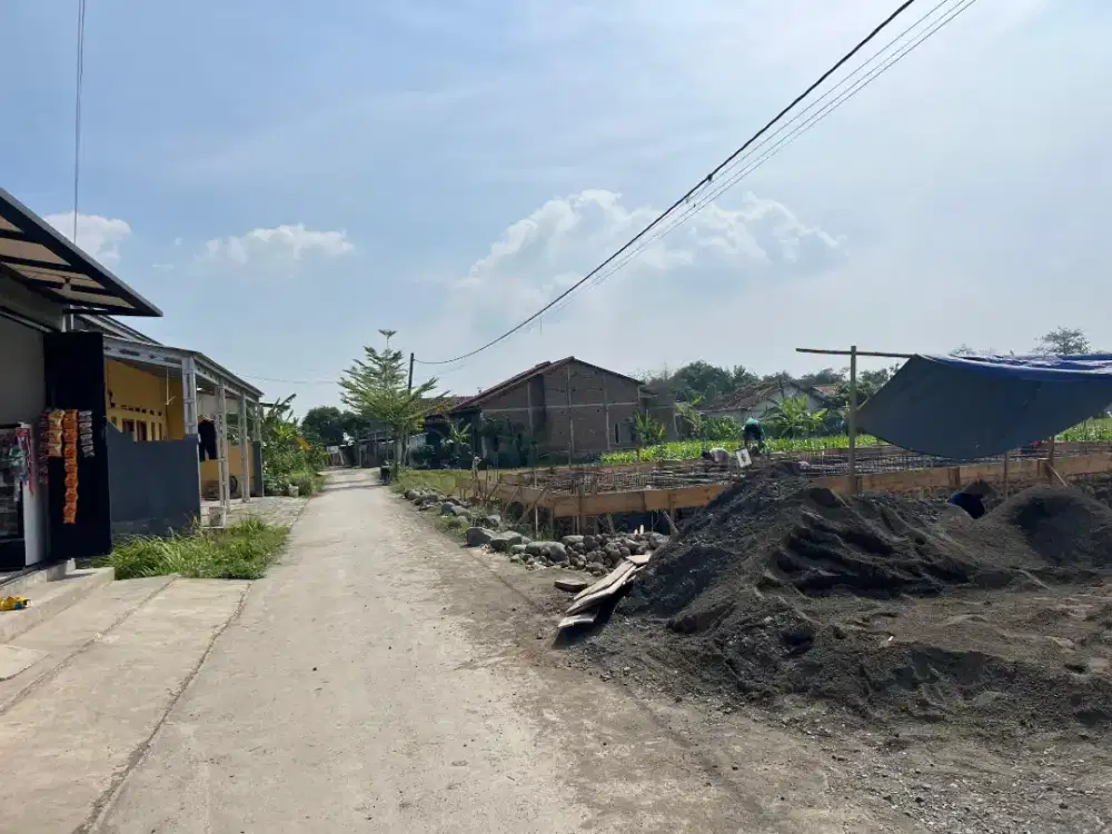 Kavling murah Desa Lebeteng Tarub depan jalan desa