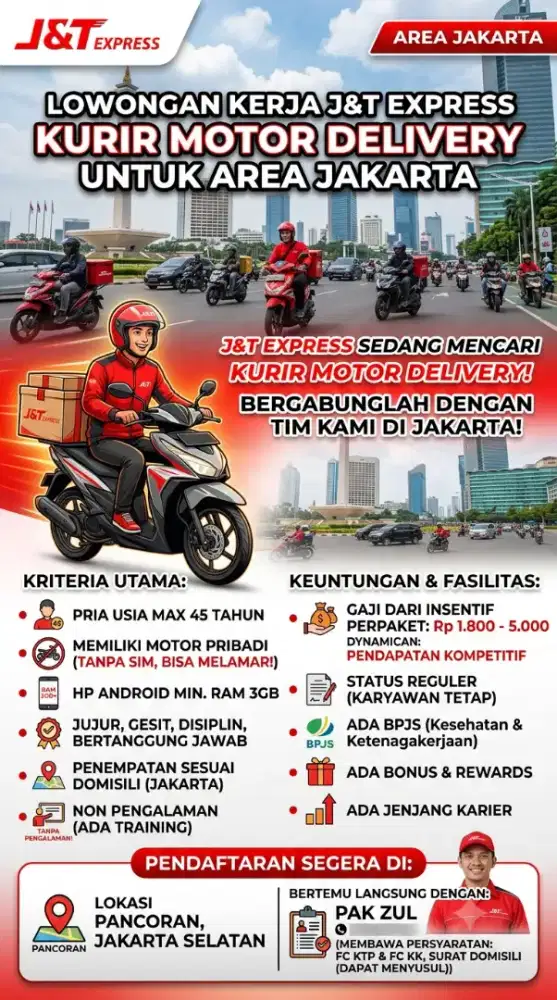 J&T EXPRESS KURIR MOTOR DELIVERY