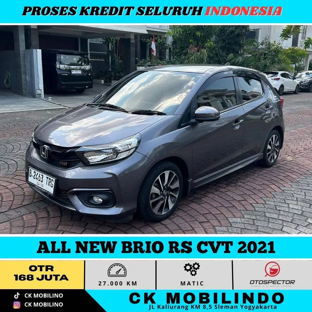 ALL NEW BRIO RS CVT 2021 Orisinil cat antik