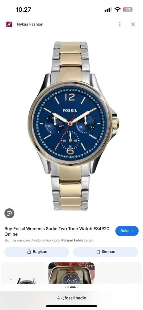 Fossil Sadie Blue (unisex)
