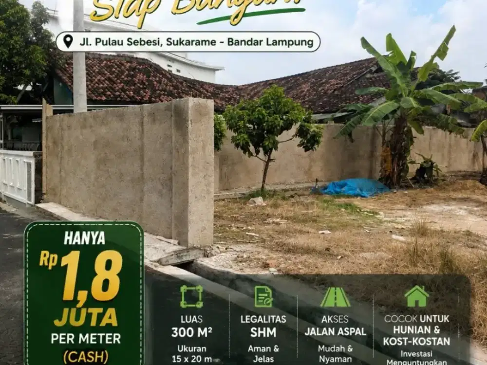 Tanah kosong belakang kampus UIN LAMPUNG