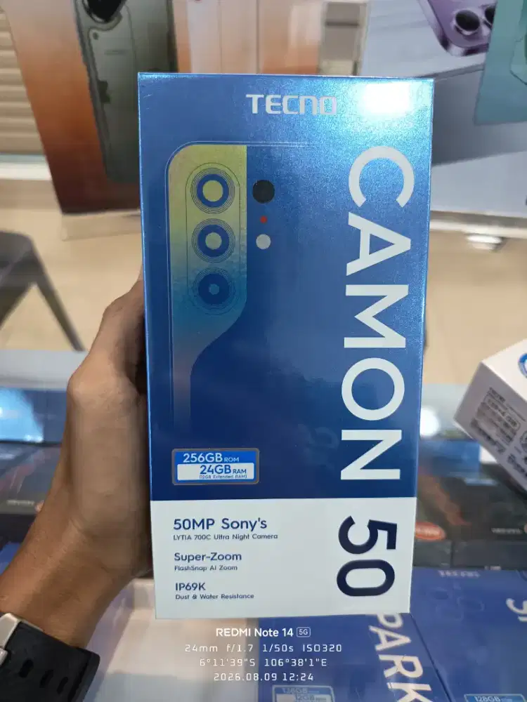 TECNO CAMON 50 8/256 GB HARANSI RESMI