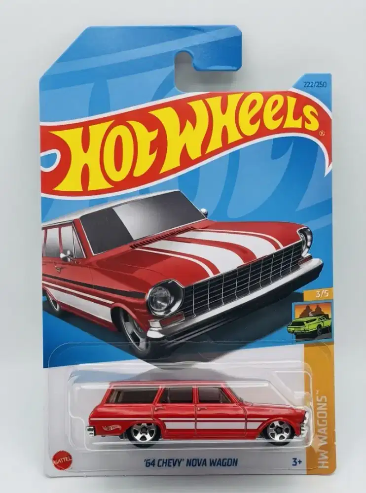 Hot Wheels '64 Chevy Nova Wagon, seri HW Wagons 3/5