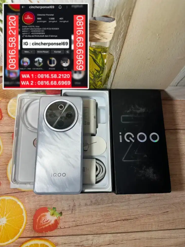 Jual hp likenew IQOO Z10 5G ram 8gb istimewa garansi aktif 10 26