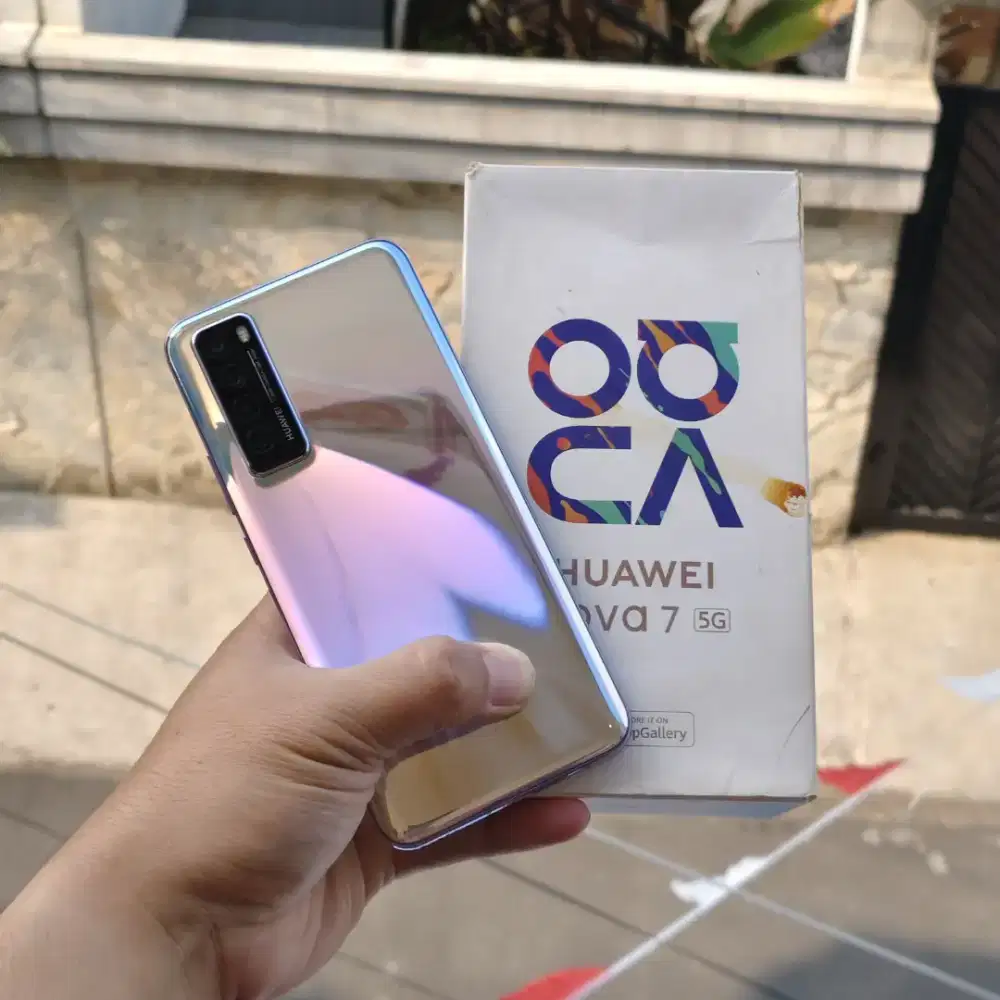 Huawei Nova 7 Fullsetb8/256 5G Kamera 64 mpx Uwide 8 mpx Tele 8 mpx