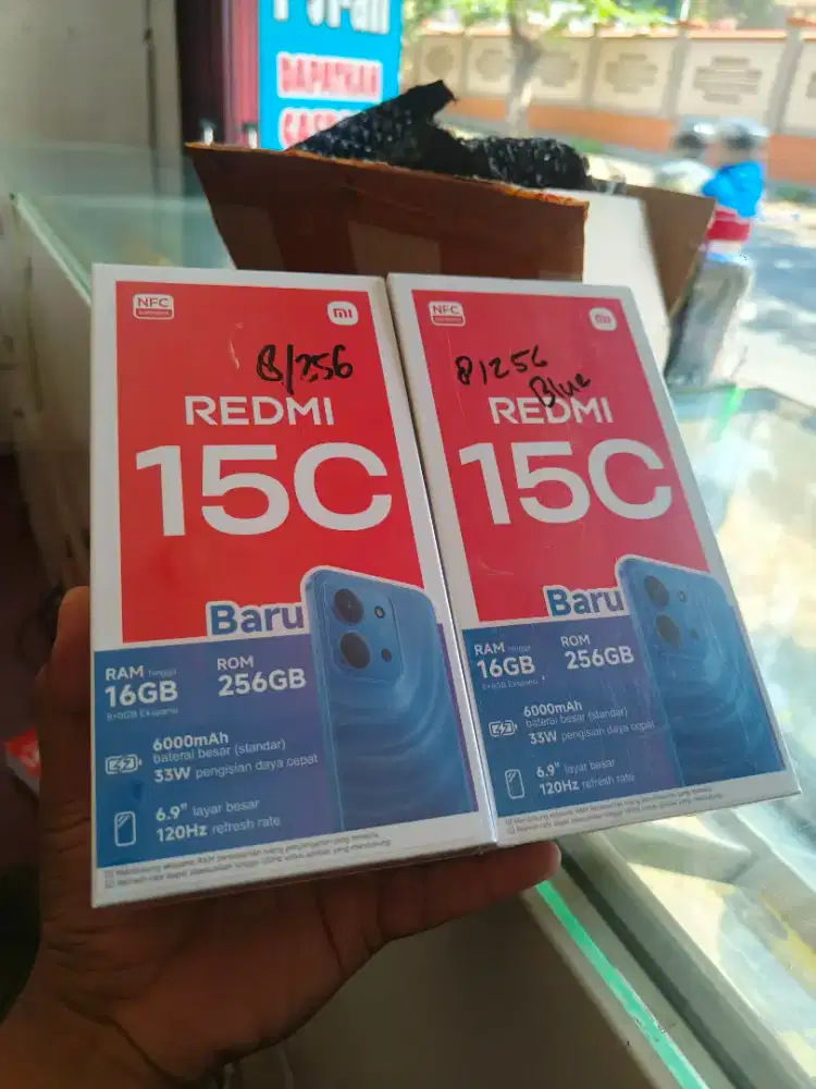New redmi 15c ram8/256 garansi resmi 1 tahun