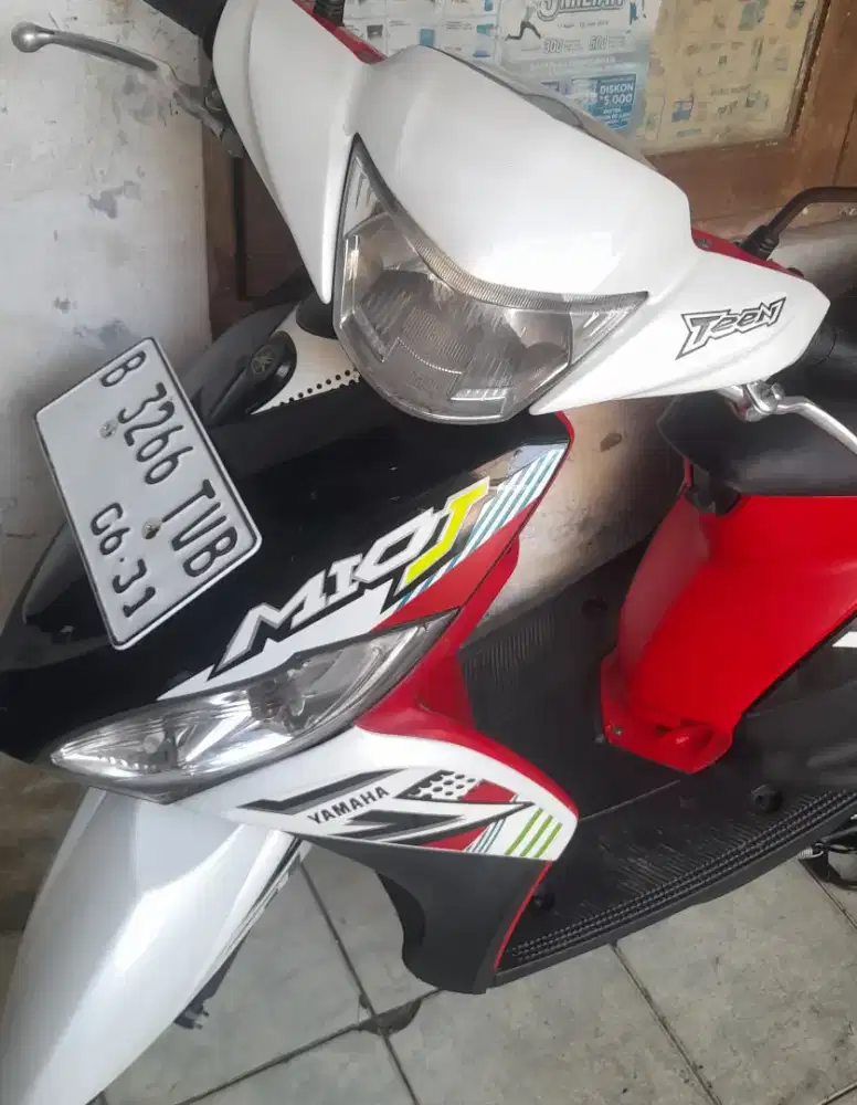 Yamaha Mio J 2013 cw asli hitam putih B dki timur pajak panjang 6-2027