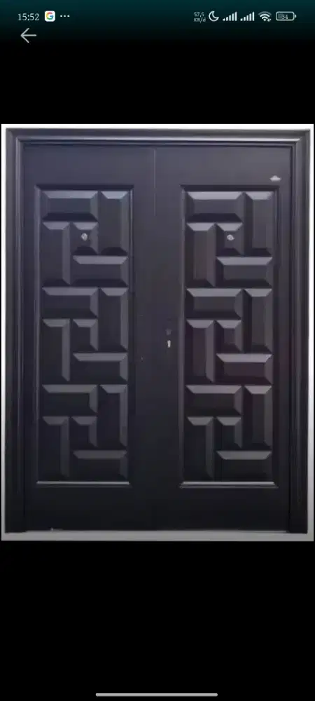Pintu Baja rumah 2 pintu