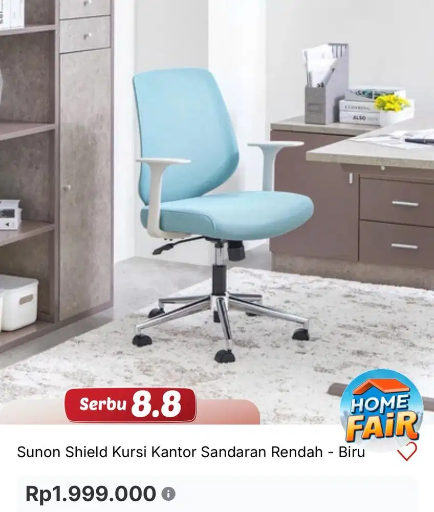 Kursi kantor baru segel kardus
