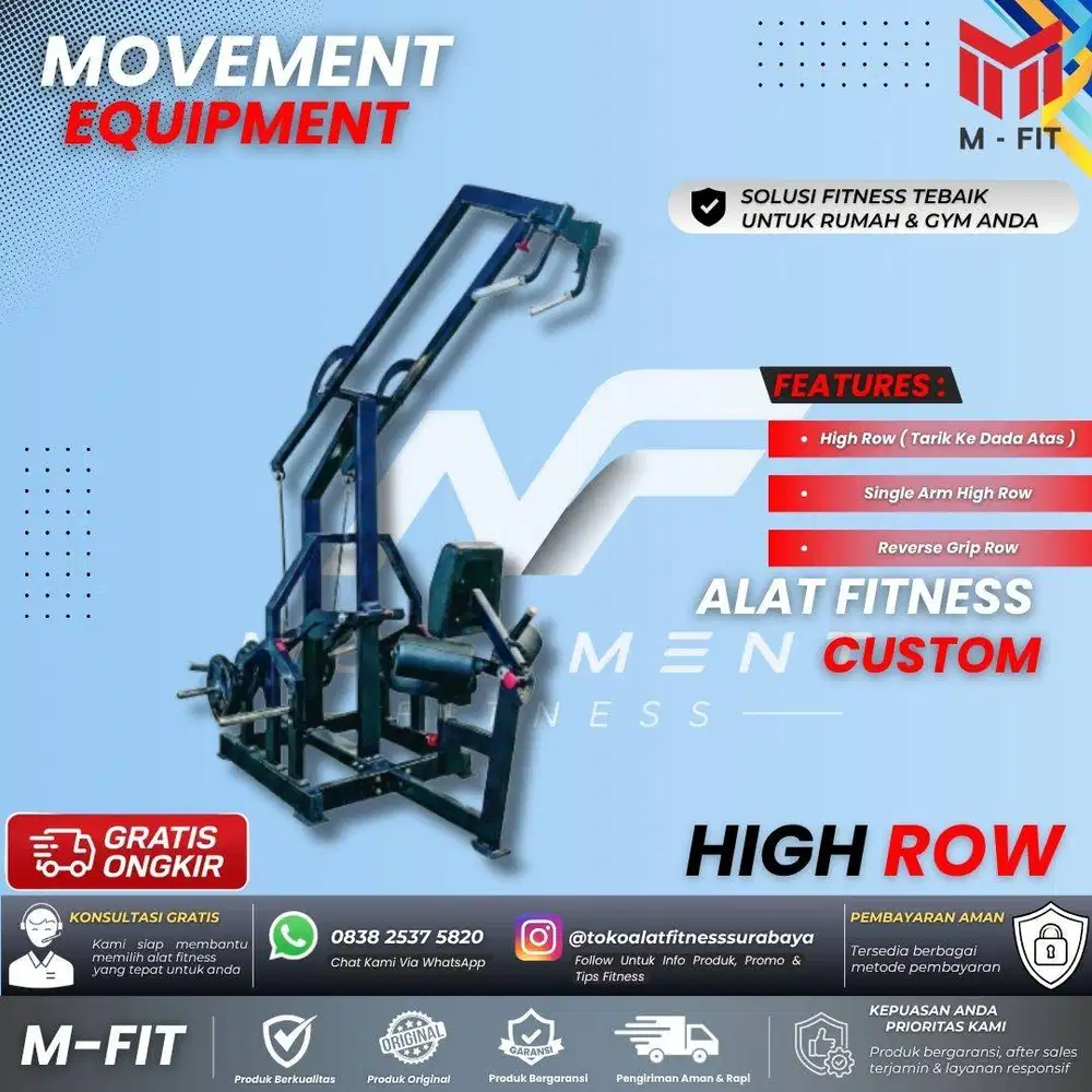 Supplier Alat Fitness Gym Custom Premium di Surabaya