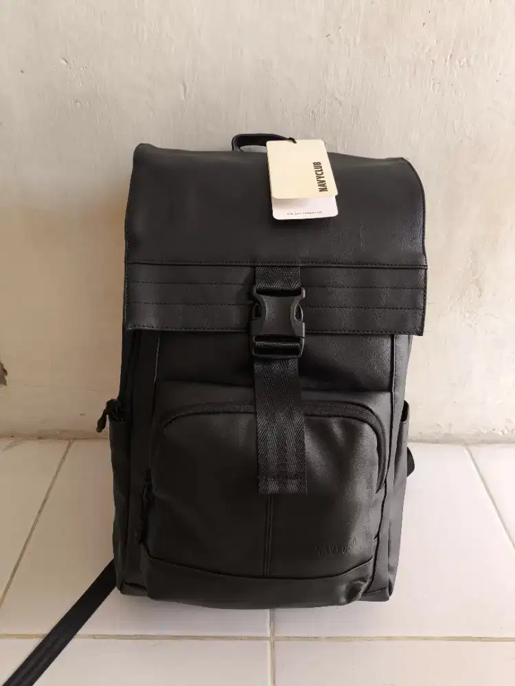Tas backpack bahan kulit