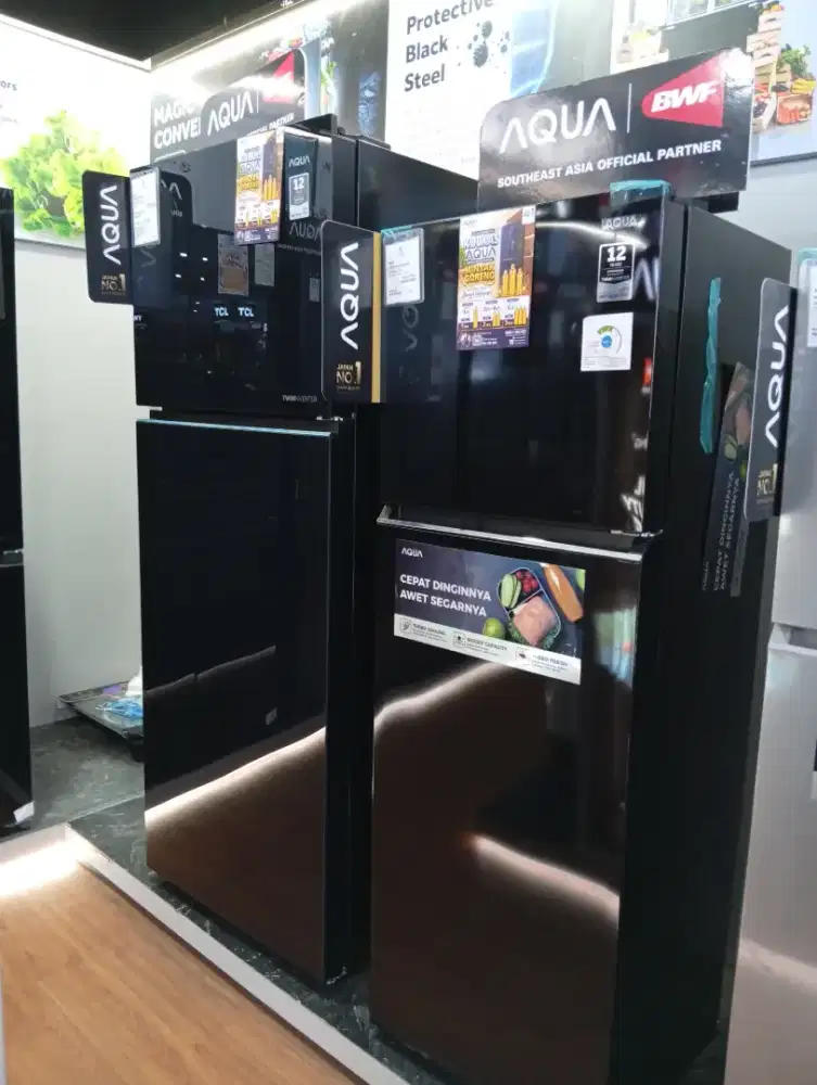 GEBYAR PROMO AQUA KULKAS 2PINTU TERMURAH 4JUTAAN BERGARANSI RESMI