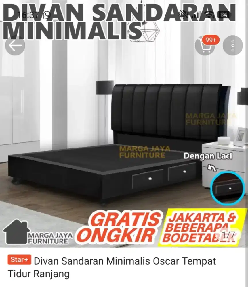 Jual Rugi dipan baru 160x200