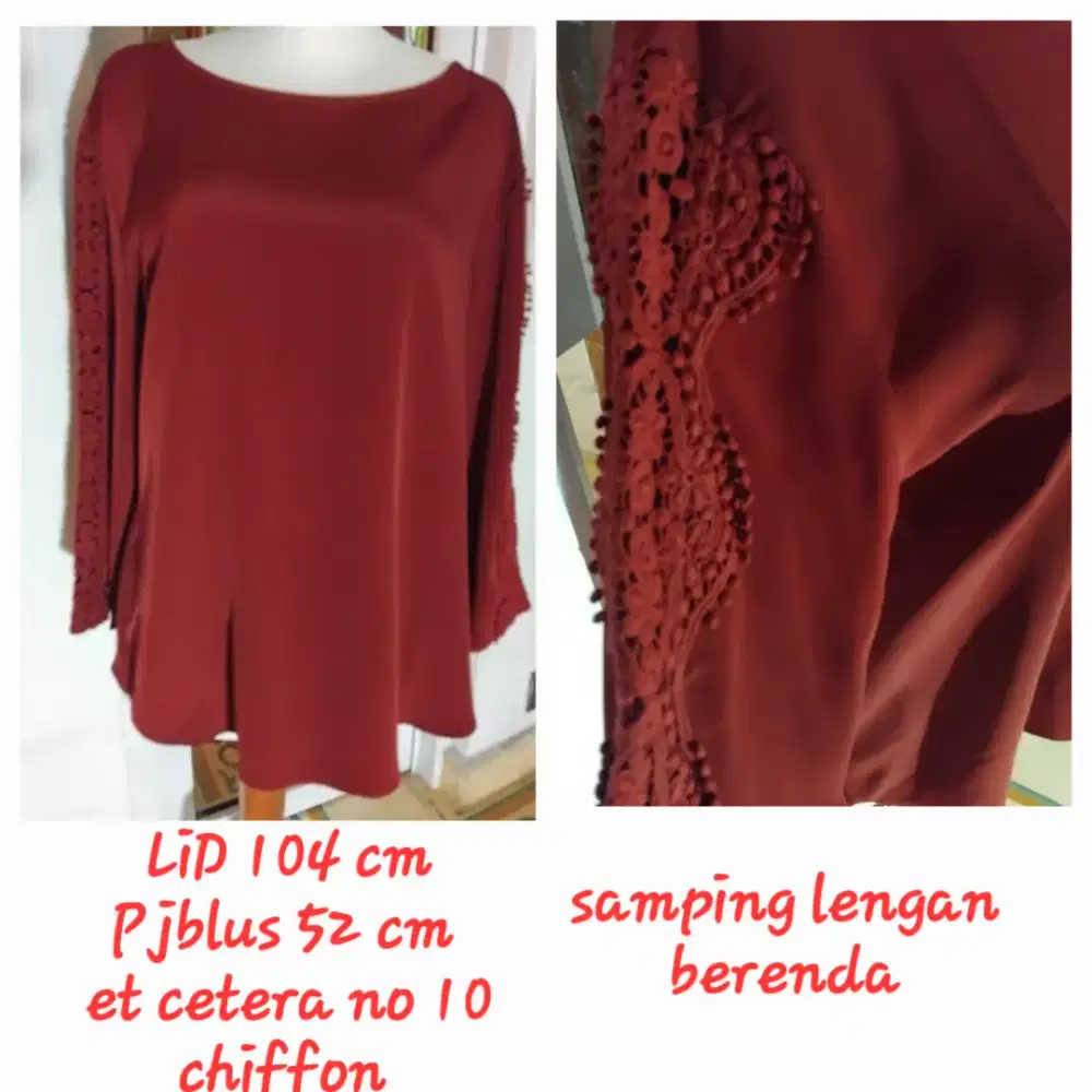 Blus berenda samping Et cetera