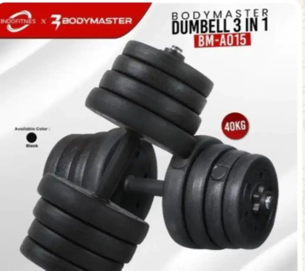 Dumbel pvc 1 set beban total 40 kg + konektor