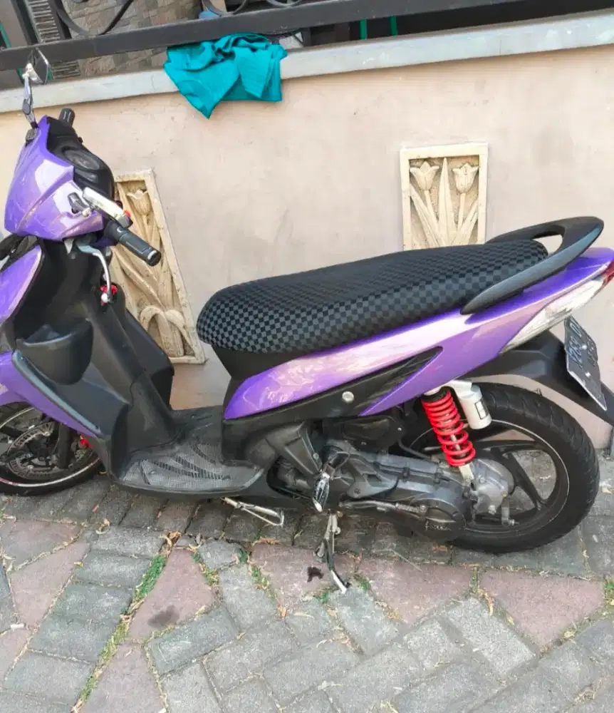 Jual bu vario 110 karbu full restorasi dan variasi ban depan baru