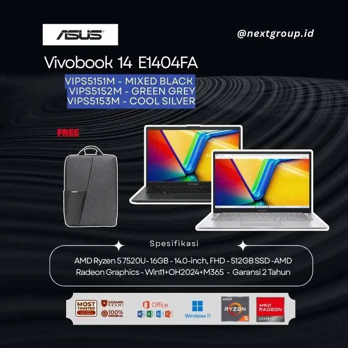 Asus Vivobook Go 14 E1404FA VIPS5151M VIPS5152M VIPS5153M