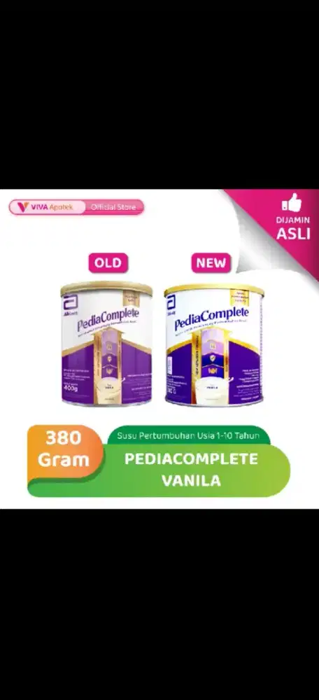 Susu pediacomplete 380GRAM
