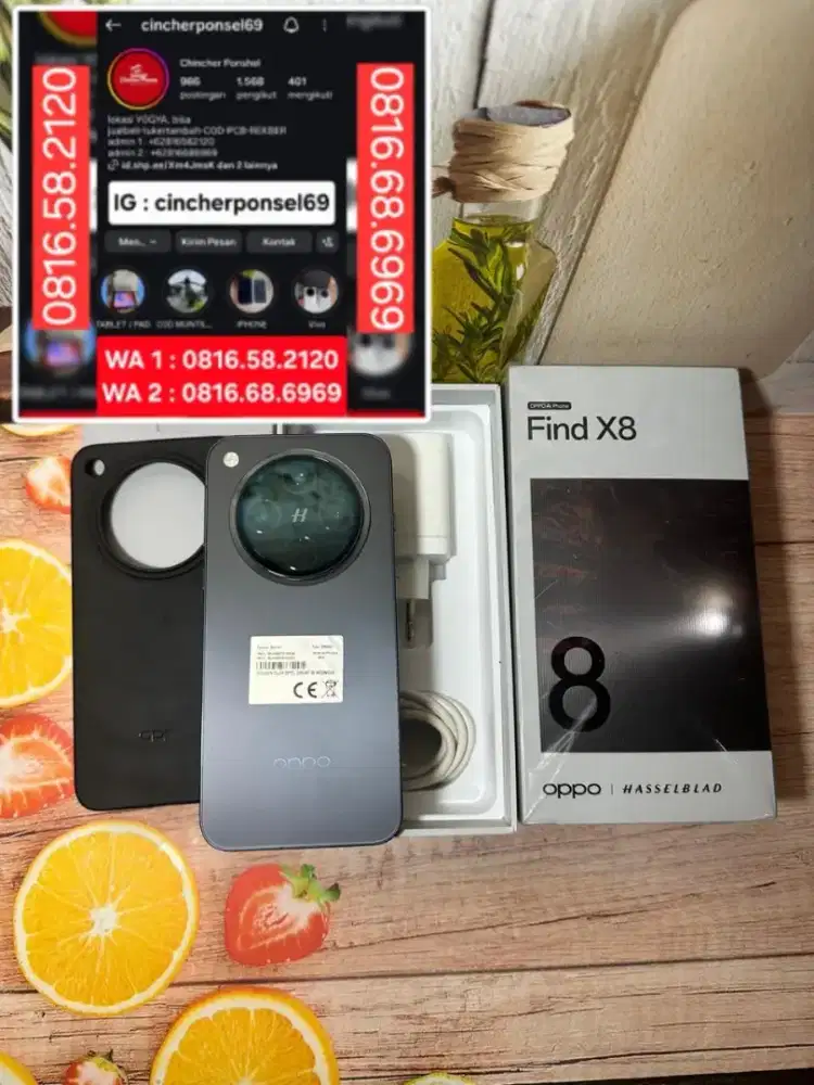 JUAL hp likenew OPPO Find X8 12/256 Fullset Original istimewa
