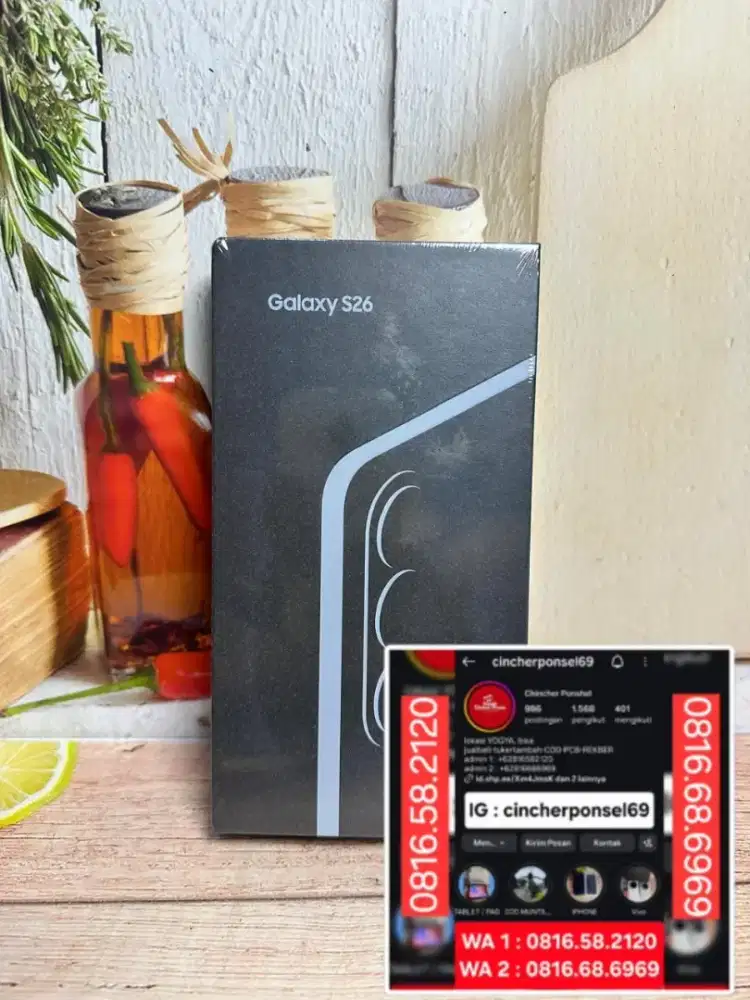Sisa 1 unit hp baru SAMSUNG S26 reguler basic new segel resmi