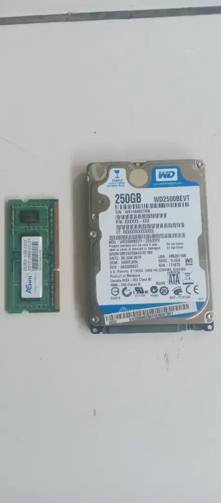 Hardisk & Ram Laptop