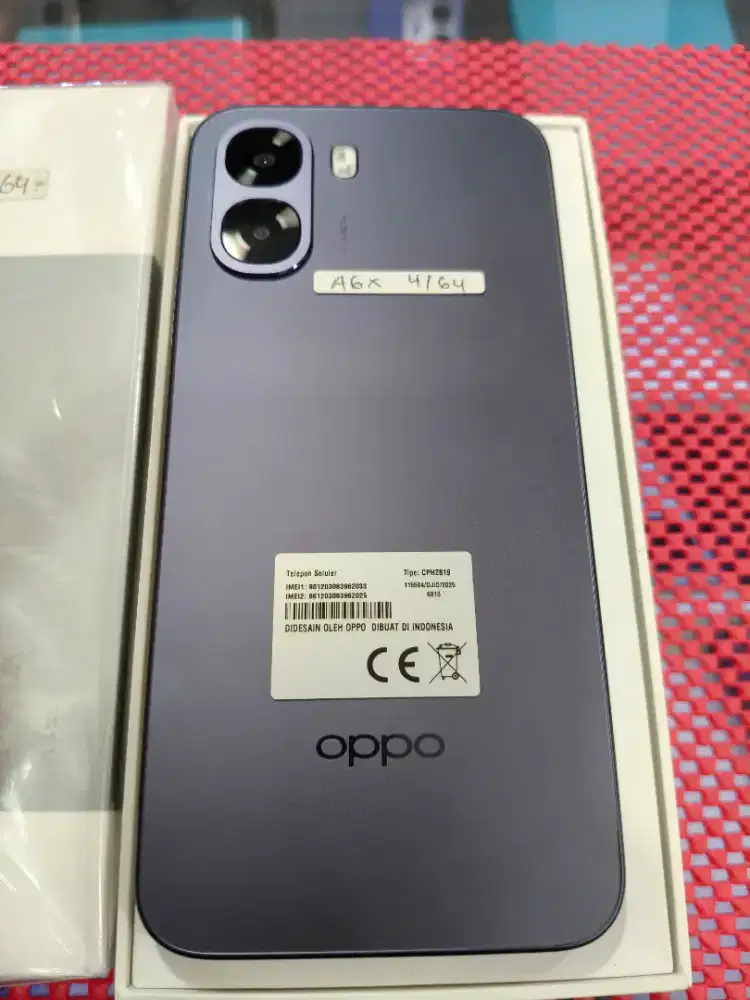 OPPO A6X 4+8/64 LIKE NEW LENGKAP SUDAH PASTI NO MINUS