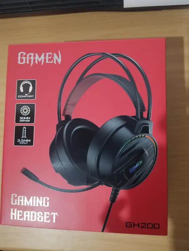 Headphone usb dan jack merk gaming original masih baru