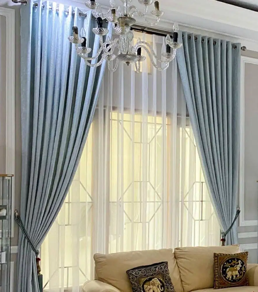Jasa Pasang Gorden Custom Wallpaper Dinding 3D Gordyn Hordeng Korden