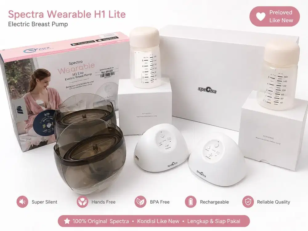 PRELOVED - Spectra Wearable H1 Lite Electric Breast Pump