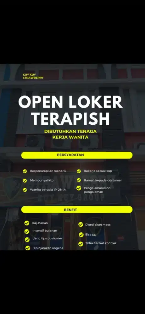 Loker Terapis spa cibubur