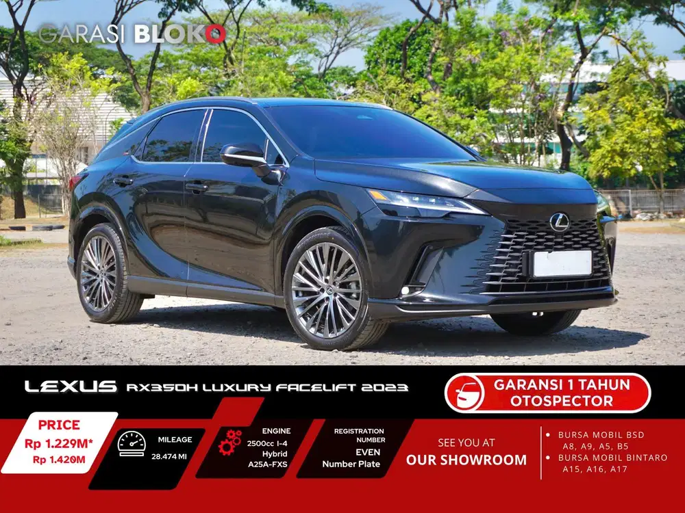 Warranty ON - Lexus RX350h Hybrid Facelift Luxury A25A-FXS 2023