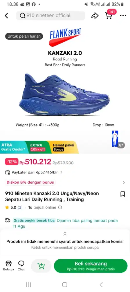 Jual rugi. Karna salah ukuran