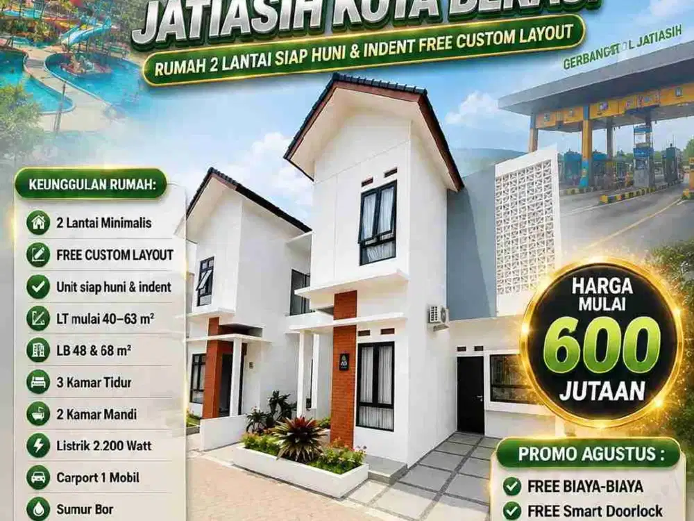 RUMAH 2 LANTAI SIAP HUNI & INDENT – JATIASIH BEKASI
