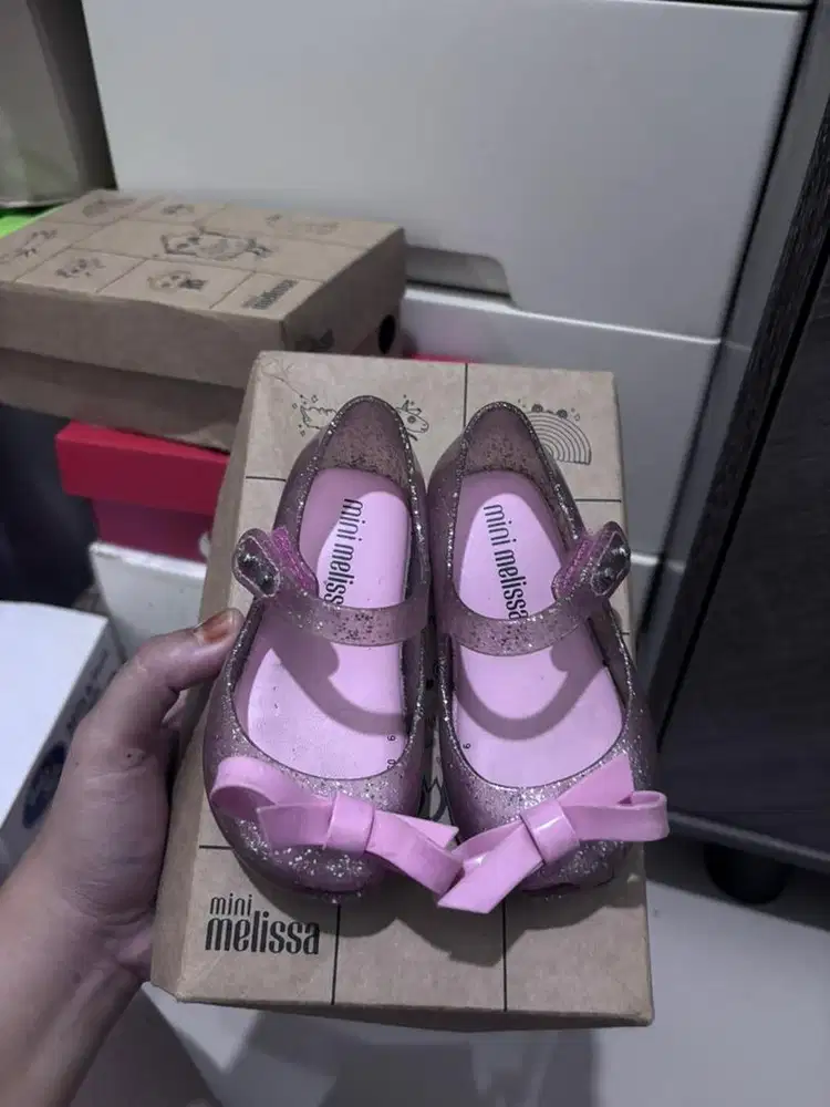 Mini Melissa Ultragirl Glitter Pink uk 21