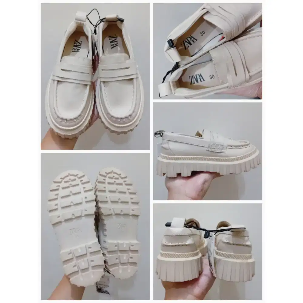 Sepatu Wedges Slip On Zara Original