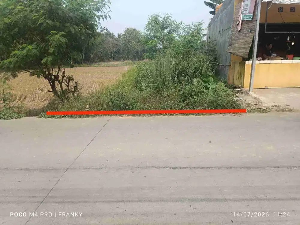 tanah pinggir jalan raya akses polda banten