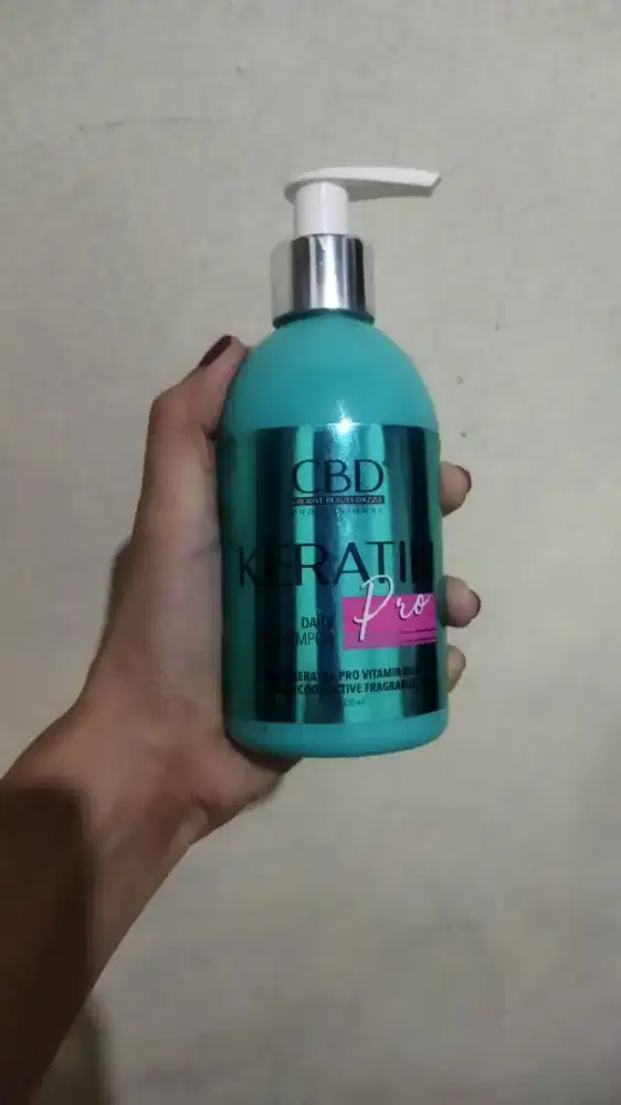 CUCI GUDANG KILAT - Shampoo CBD Keratin Pro 250ml Isi 90% Mulus