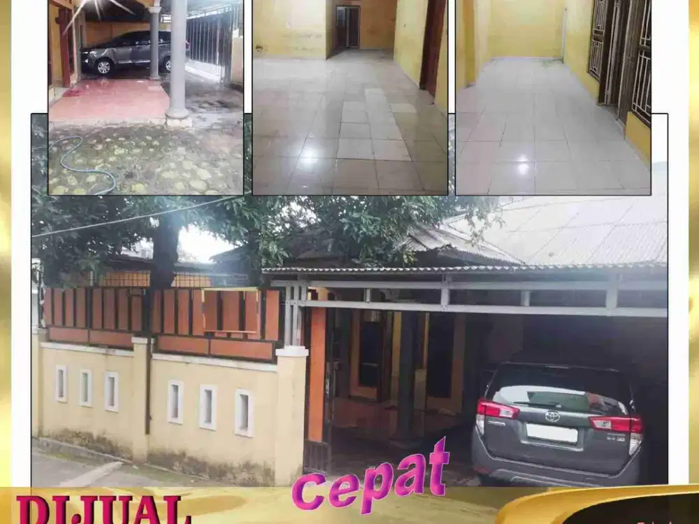 HARGA SAMPAI DEAL DIJUAL RUMAH 7 KAMAR TIDUR.  LUAS TANAH 258 M²  BISA UNTUK KOS 2 AN. JL TALIM JATI KERAMAT JATI ASIH BEKASI