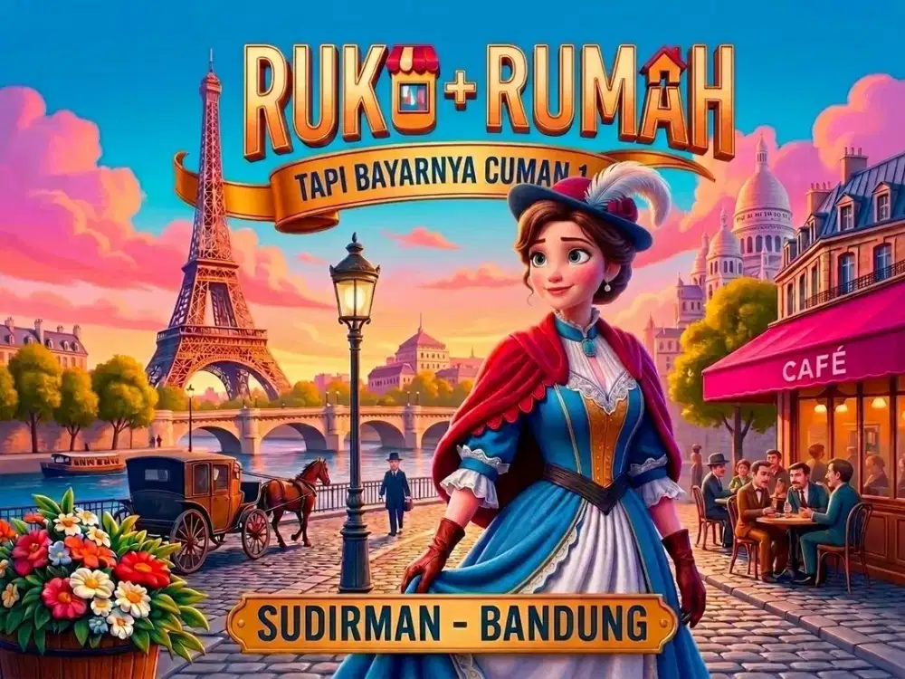 JUAL RUKO DI JAMIKA, SUDIRMAN, BANDUNG KOTA.