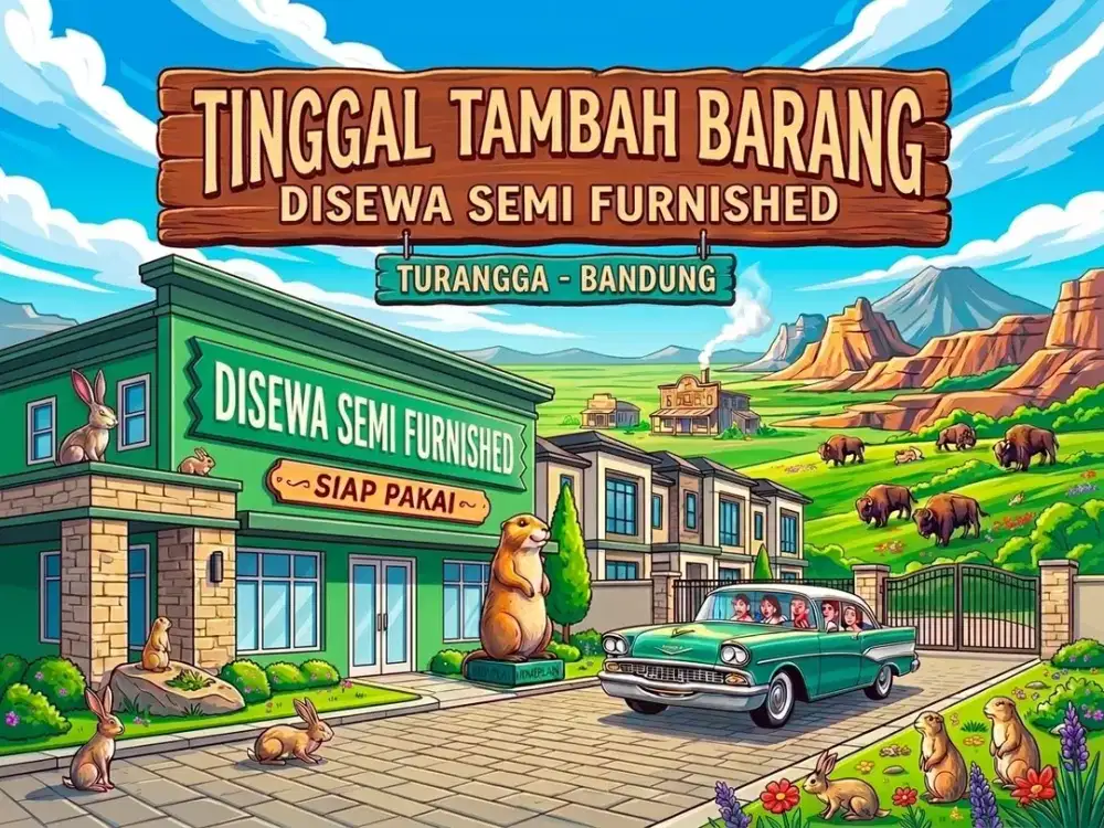 SEWA RUMAH DI TURANGGA, BUAH BATU, BANDUNG KOTA.