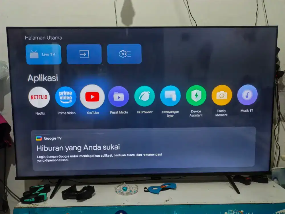 Tv thosiba 65 inch  googl tv (minus)